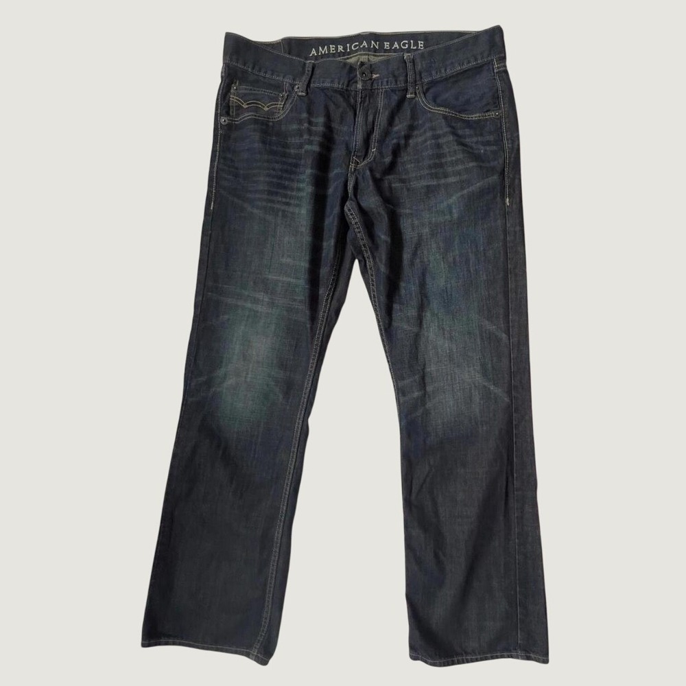 American Eagle Outfitters Men's Bootcut Dark Blue Jeans